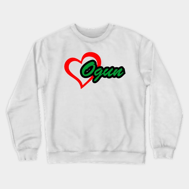 Heart Ogun Crewneck Sweatshirt by Korvus78